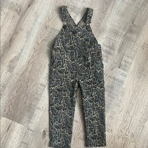 Boys Harvest Overalls Vintage Camo
